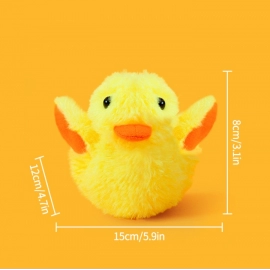 Interactive Cat Toy Smart Electric Vibration Sensing Simulation Plush Duck Toy for Kitten Cat Self-hey Toy Washable Cat Supplie